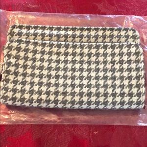 Thirty One perfect cents wallet Grey Houndstooth